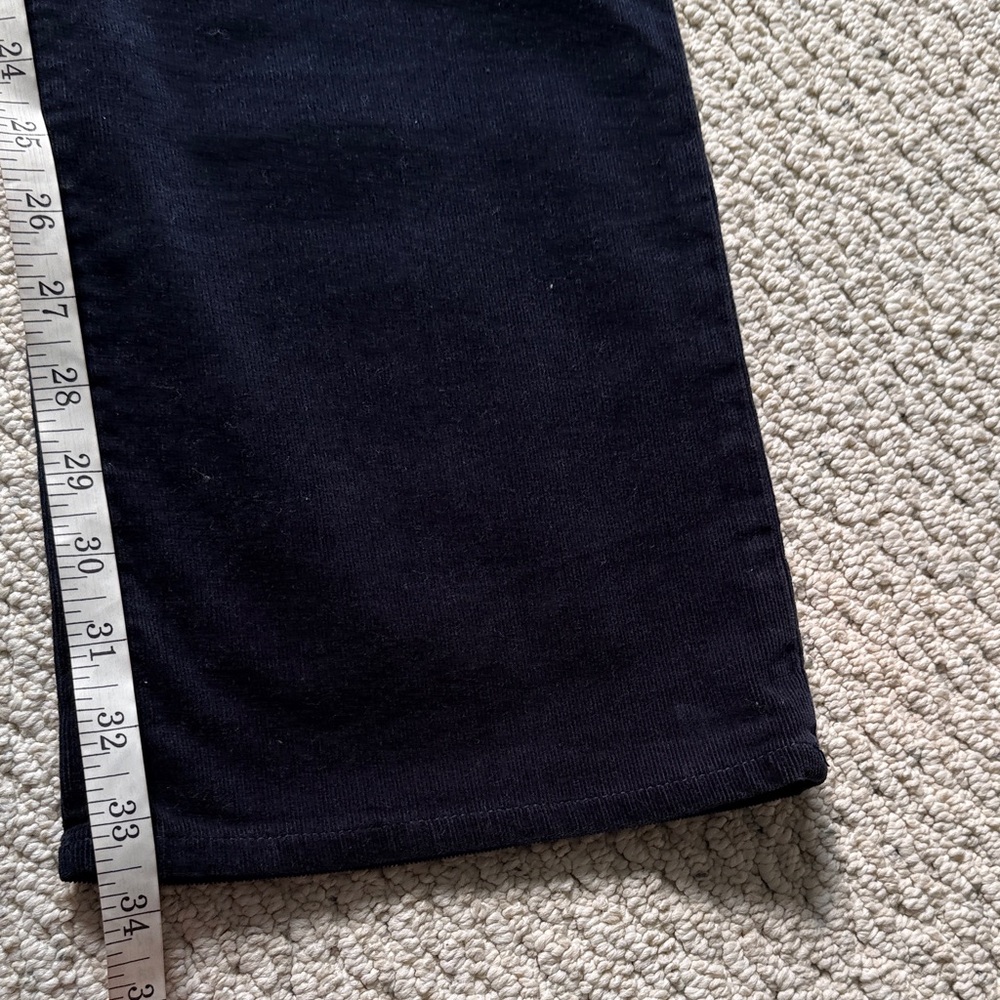 Elie Tahari Dark Blue Corduroy Trousers - Picture 9 of 12